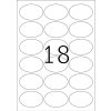 Etiketten a4 wit 63,5x42,3 mm ovaal Movables-verwijderbaar papier mat 450 st.