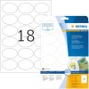 Etiketten a4 wit 63,5x42,3 mm ovaal Movables-verwijderbaar papier mat 450 st.