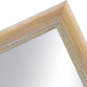 Houten lijst h640 bruin 30x42 cm spiegelglas