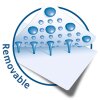 Etiketten a4 wit 63,5x8,5 mm Movables-verwijderbaar papier mat 2400 st.