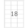 Etiketten a4 wit 63,5x46,6 mm Movables-verwijderbaar papier mat 450 st.