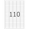 Etiketten a4 wit 38,1x12,7 mm Movables-verwijderbaar papier mat 2750 st.