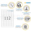 Etiketten a4 wit 25,4x16,9 mm Movables-verwijderbaar papier mat 2800 st.