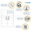 Etiketten A4 wit 96x42,3 mm Movables-verwijderbaar papier mat 300 st.