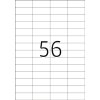 Etiketten a4 wit 52,5x21,2 mm Movables-verwijderbaar papier mat 1400 st.
