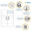 Adresetiketten a4 wit 99,1x42,3 mm herpositioneerbaar papier mat 300 st.