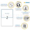 Etiketten a4 wit 199,6x143,5 mm Movables-verwijderbaar papier mat 50 st.