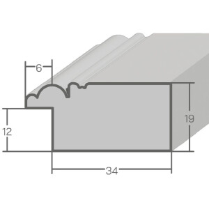 Houten lijst h660 grijs 20x25 cm normaal glas