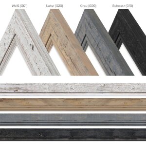 Houten lijst h660 grijs 40x60 cm spiegelglas