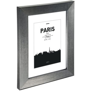 Kunststof lijst Parijs, contrast grijs, 10 x 15 cm