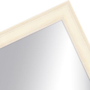 Houten lijst h470 wit 10x15 cm spiegelglas