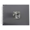 Spiraal Album Fine Art grijs 24x17 cm witte paginas