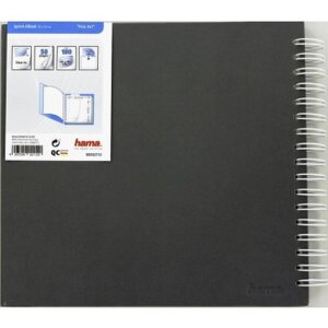Spiraal Album Fine Art grijs 28x24 cm witte paginas
