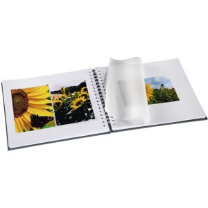 Spiraal Album Fine Art grijs 28x24 cm witte paginas