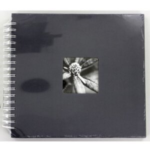 Spiraal Album Fine Art grijs 28x24 cm witte paginas