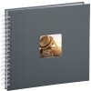 Spiraal Album Fine Art grijs 28x24 cm witte paginas