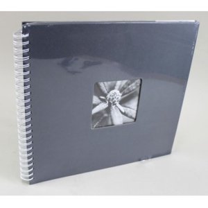 Spiraal Album Fine Art grijs 36x32 cm witte paginas
