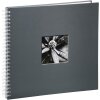 Spiraal Album Fine Art grijs 36x32 cm witte paginas