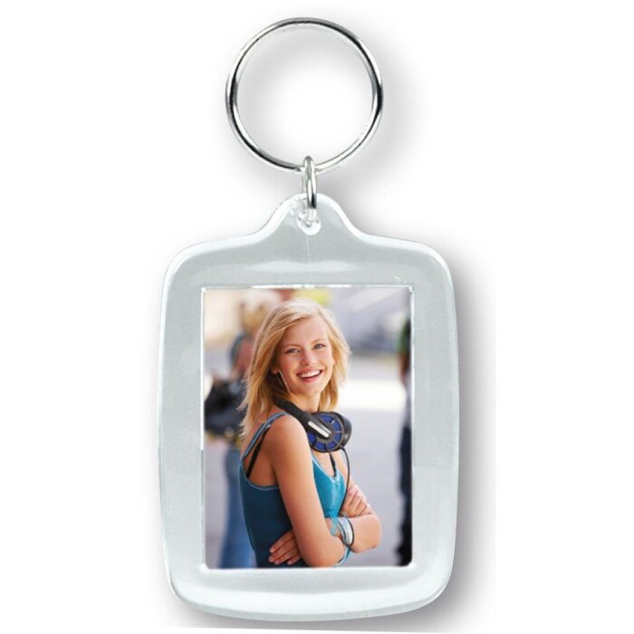 Acryl foto sleutelhanger 4.6x6 cm