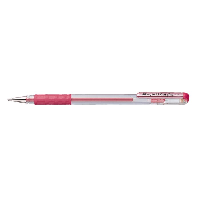 Metallic Gel Pen Hybrid Gel Grip 0,4 mm rood