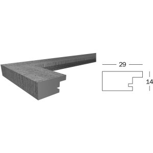 Home Houten Lijst 40x100 cm grijs