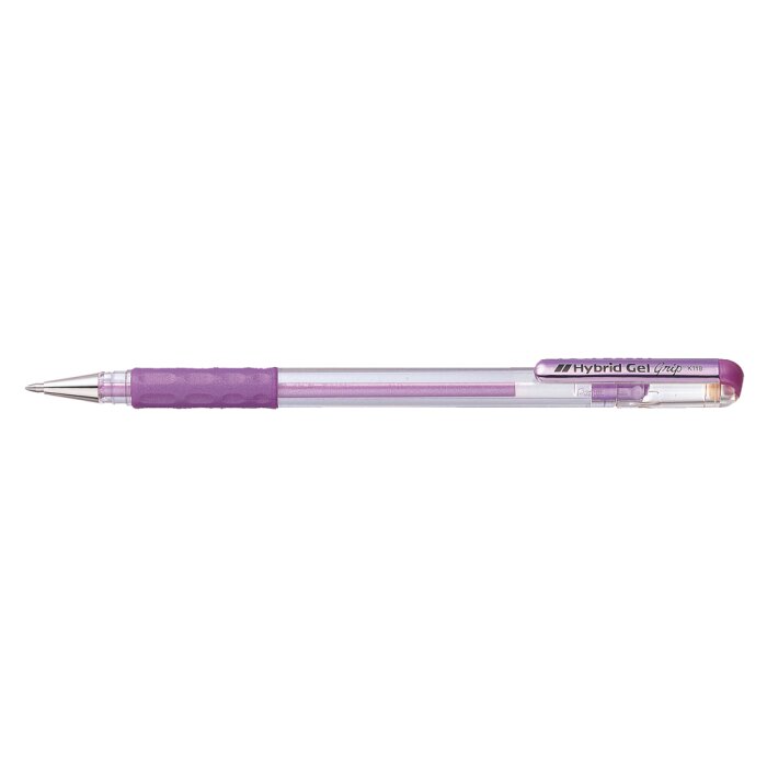 Metallic Gel Pen Hybrid Gel Grip 0,4 mm violet