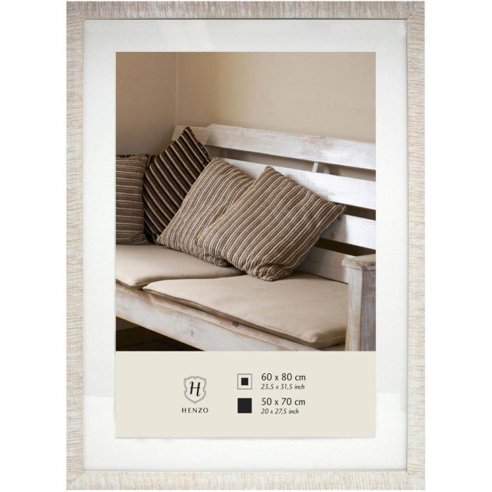 Drijfhout Houten Lijst 60x80 cm wit