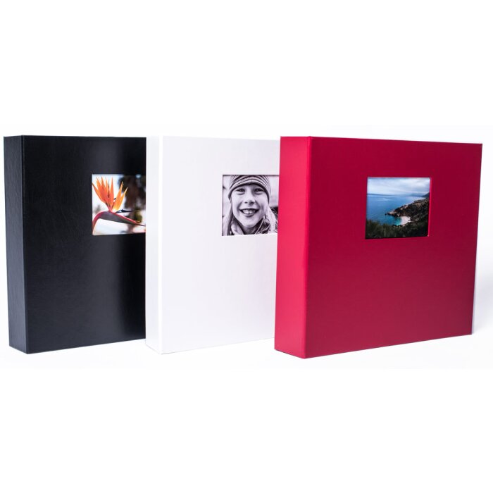 HNFD Maxi Fotoalbum Lona 100 zwarte paginas 34,5x33 cm