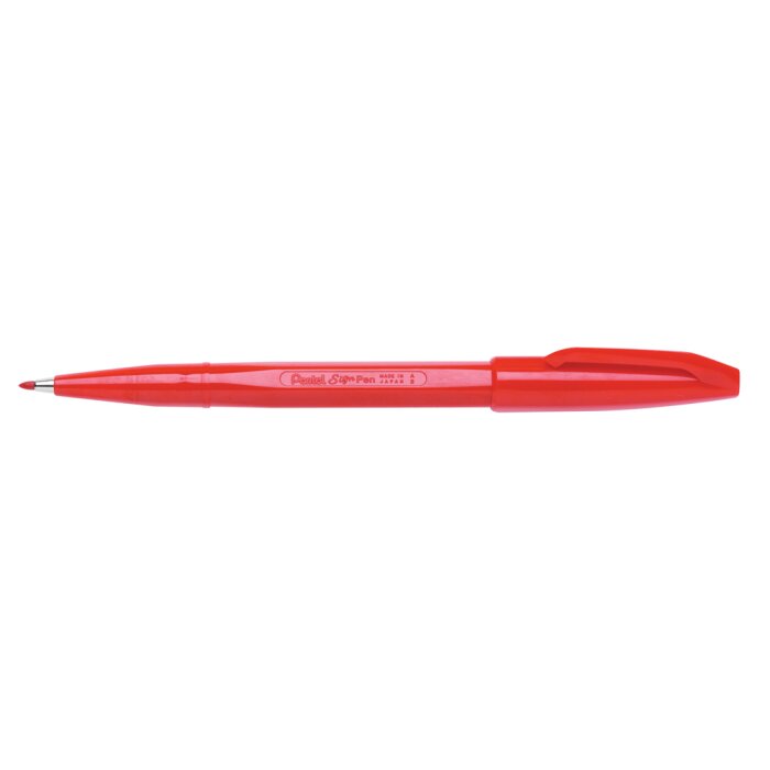Vezelstift tekenpen 0,8 mm in rood