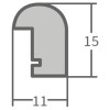 Houten lijst h003 Klassieke lijst