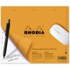 Muismat Rhodia, 19x23cm, 30 vel, 80g, geruit - Oranje
