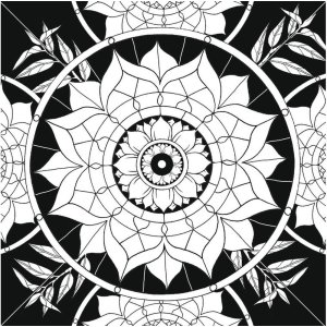 Kleurboek Volwassenen 20x20cm Mandala