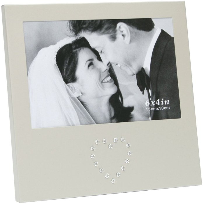 Manasa Metalen Fotolijst met Harten 10x15 cm
