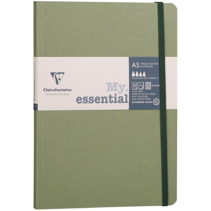 Notitieboekentas My.essential a5 96 vel vierkant - Groen
