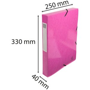 Archiefdoos Iderama, Rug 40mm - 24x32cm Roze
