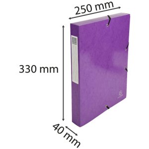 Archiefdoos Iderama, Rug 40mm - 24x32cm paars