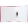 Map gemaakt van pp met 2 ringen, rug 80mm, din a4 extra breed framboos kleur