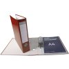 Map gemaakt van pp met 2 ringen, rug 80mm, din a4 extra breed bordeaux