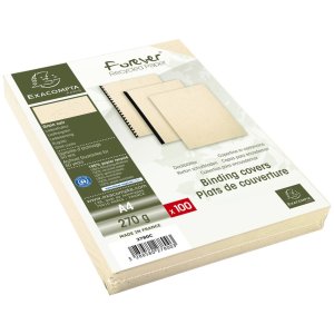 set van 100 - Evercover a4 270g ivoor