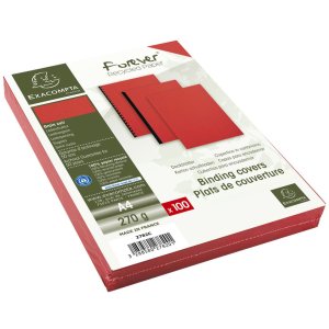 set van 100 - Evercover a4 270g Rood