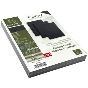 set van 100 - Evercover a4 270g Zwart