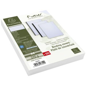 set van 100 - Evercover a4 270g Wit