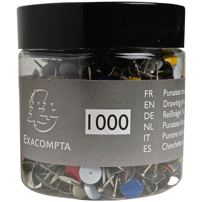 Tekenpennen blisterdoos 1000 stuks assorti kleuren