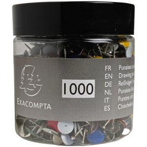 Tekenpennen blisterdoos 1000 stuks assorti kleuren