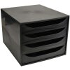 ecobox ladebox met 4 laden - zwart