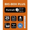 big-box plus - Zwart-glanzend mandarijn 347x278x271 mm