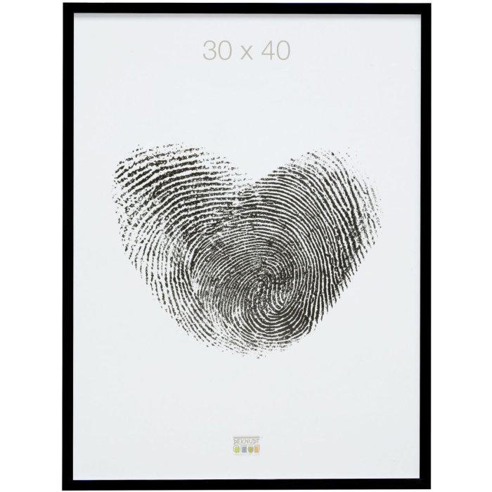 Kunststof lijst s011 zwart 60x80 cm