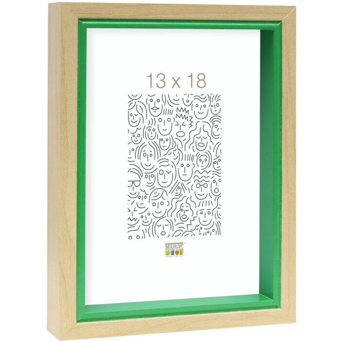 Houten lijst s40bh groen 13x18 cm