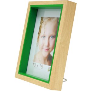Houten lijst s40bh groen 13x18 cm