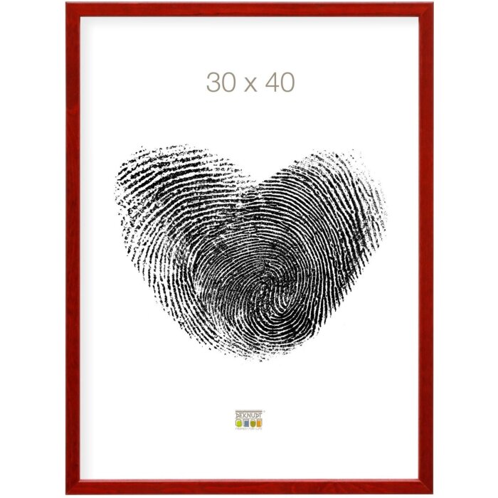 Houten lijst s41j Deknudt 13x18 cm rood